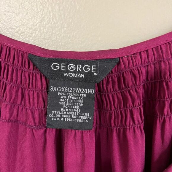 George woman size 3X purple top - Picture 4 of 5